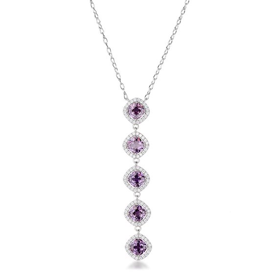 Necklace Brosway Woman FANCY MAGIC PURPLE in Silver Cubic Zirconia FMP122 - FMP122